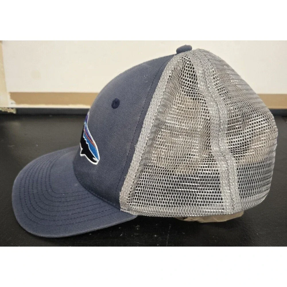 Patagonia Hat Cap Snapback Fitz Roy Fish Trout Logo Blue One Size Trucker